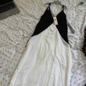 Dress black and white